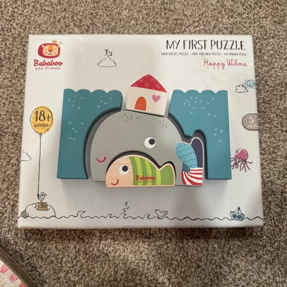 My First Puzzle Happy Wilma Wooden Pieces 5 pcs 18+ Months Made in Germany - Picture 3 of 8